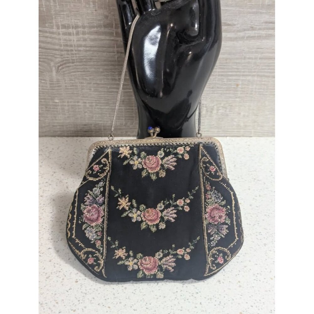 Gorgeous Embroidered Black Purse